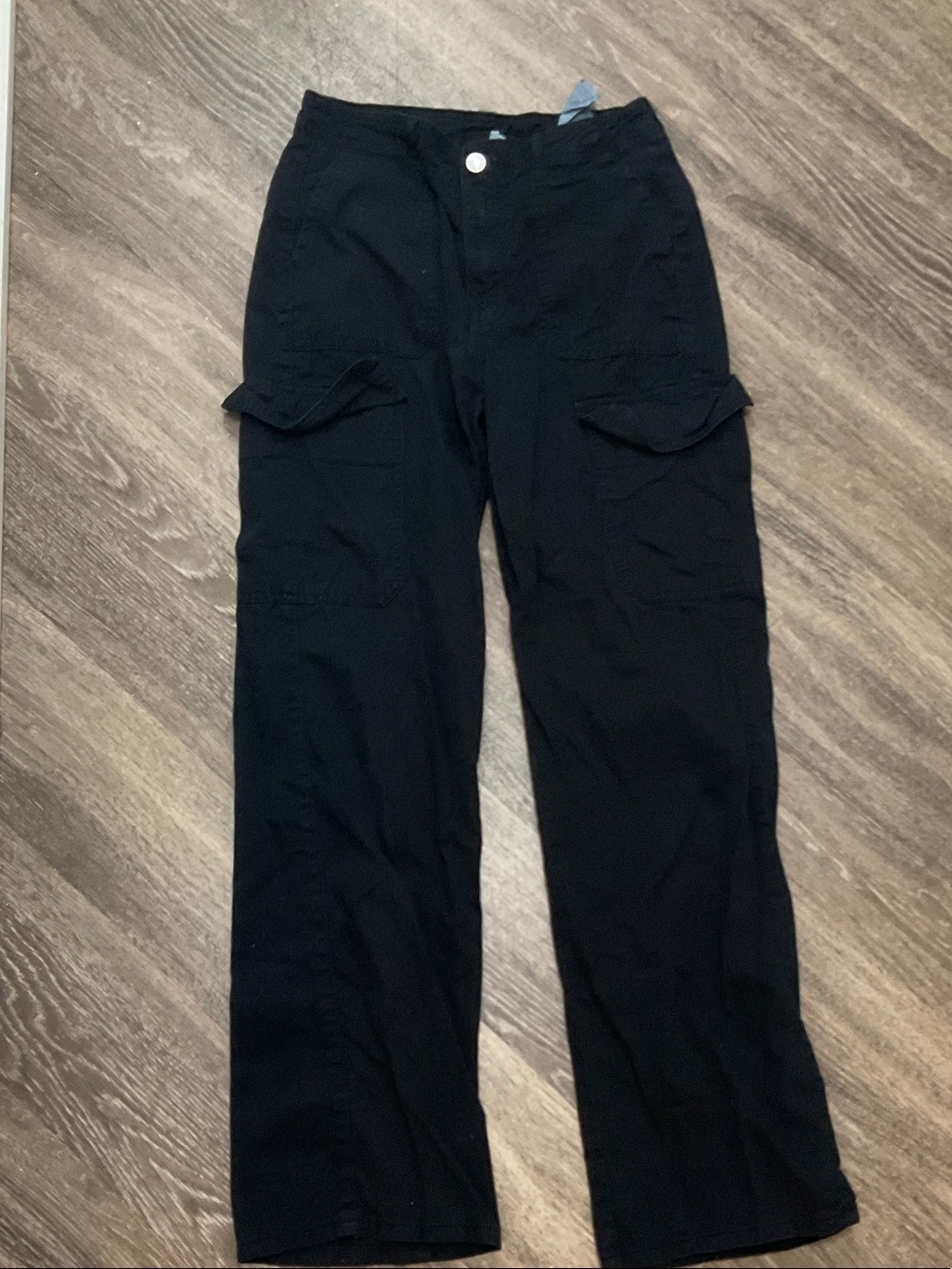 Zara Black women’s Cargo Pants with Flap Pockets
